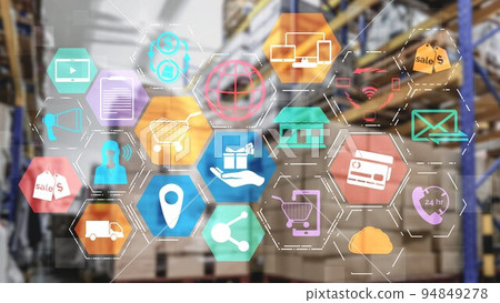 Omni channel technology of online retail business approach 94849278
