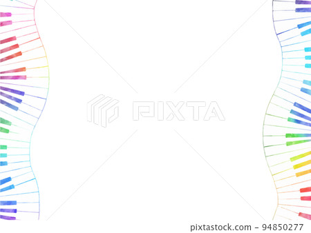 五顏六色的鋼琴壁紙,框架 五顏六色的鋼琴壁紙,框架 94850277