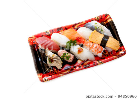 Pack of take-out sushi [white background/clipping] 94850960