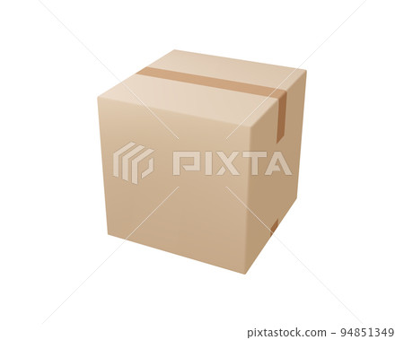 Cardboard or carton realistic delivery boxes with scotch tape and labels. Cardboard or carton realistic delivery boxes with scotch tape and labels. 94851349