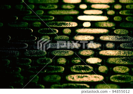 structure of road pavement in the night the reflection of the lights structure of road pavement in the night the reflection of the lights 94855012