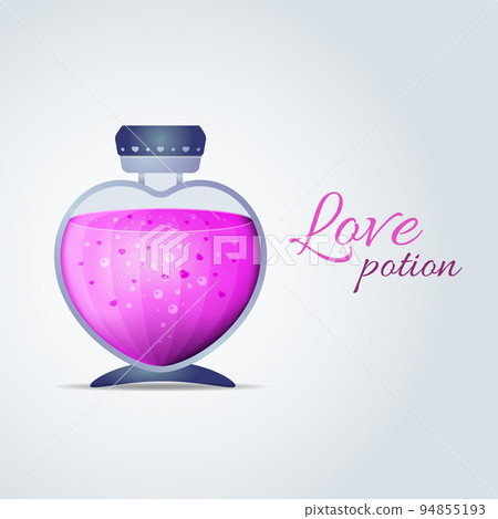 Vector Love Potion for Valentines Day cards Vector Love Potion for Valentines Day cards 94855193