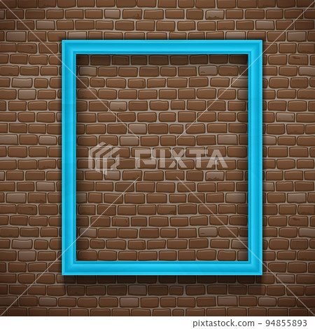 Blue Frame On Wall Blue Frame On Wall 94855893