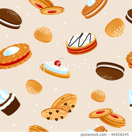 cookies seamless pattern 94856245