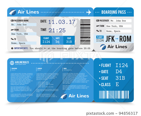 Boarding Pass Composition Boarding Pass Composition 94856317