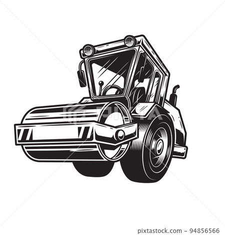Vector illustration of steamroller 94856566