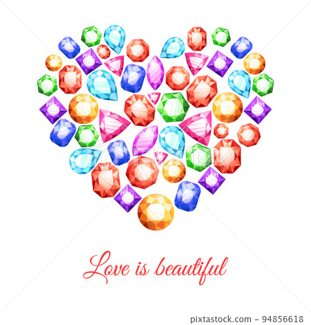 Gemstones Heart Shape Gemstones Heart Shape 94856618