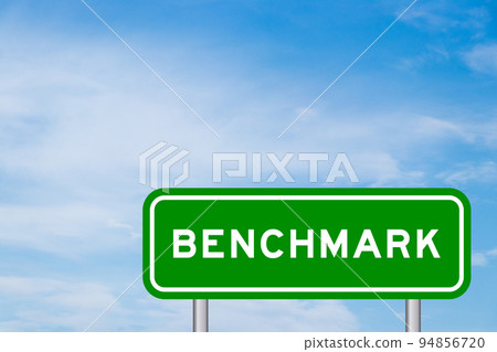 Clear blue color sky with white cloud background 94856720