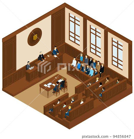 Court Session Isometric Template Court Session Isometric Template 94856847