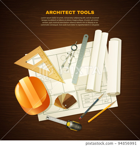 Construction Architect Tools Background 94856991