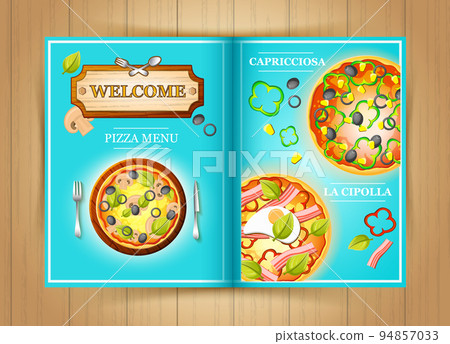 Italian Restaurant Pizza Menu Brochure 94857033