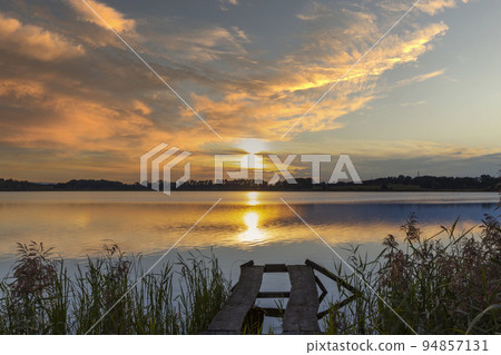 Sunset in nature reserve Rezabinec in Southern Bohemia, Czech Republic Sunset in nature reserve Rezabinec in Southern Bohemia, Czech Republic 94857131