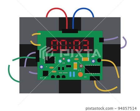 Illustration of a time bomb Illustration of a time bomb 94857514