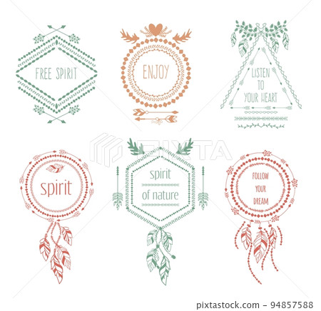 Boho tribal hipster labels Boho tribal hipster labels 94857588