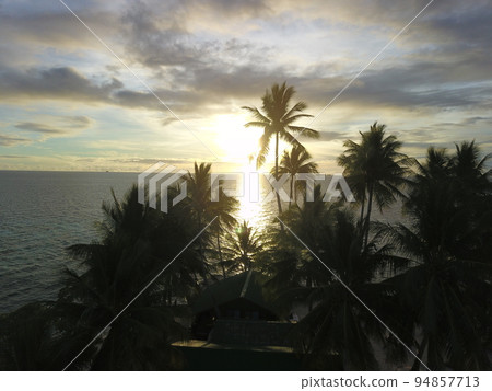 Uninhabited island JEEP island in Chuuk, Micronesia. Here is the world's greatest wreck diving destination. 94857713