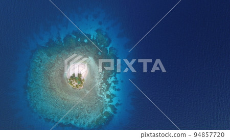 Uninhabited island JEEP island in Chuuk, Micronesia. Here is the world's greatest wreck diving destination. Uninhabited island JEEP island in Chuuk, Micronesia. Here is the world's greatest wreck diving destination. 94857720