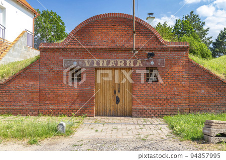 wine bar in wine cellar, Southern Moravia, Czech Republic 94857995