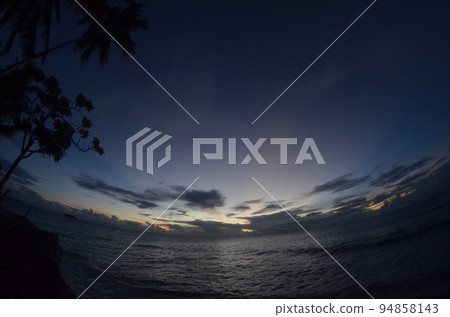 Uninhabited island JEEP island in Chuuk, Micronesia. Here is the world's greatest wreck diving destination. 94858143