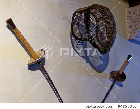 Old weapon in Castle of St Michael Mount - Cornwall, England 94859016