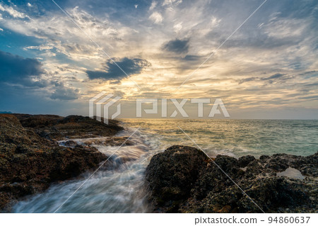 Beautiful seascape and coastline of Khao Lak beach in Phang Nga, Thailand 94860637