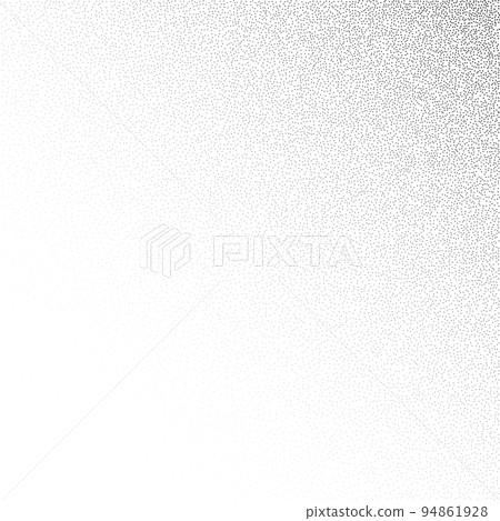 Grain stippled gradient. Faded stochastic dotwork texture. Random grunge noise background. Black dots, speckles or particles wallpaper. Halftone vector monochrome Grain stippled gradient. Faded stochastic dotwork texture. Random grunge noise background. Black dots, speckles or particles wallpaper. Halftone vector monochrome 94861928