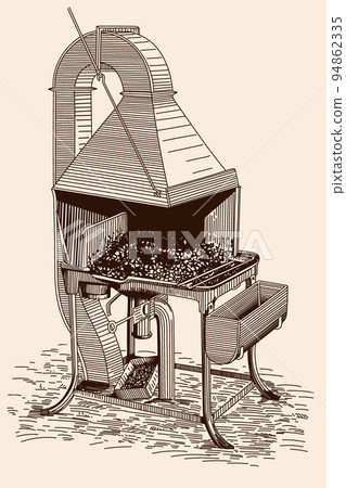 Blacksmith forge for melting metals. Blacksmith forge for melting metals. 94862335