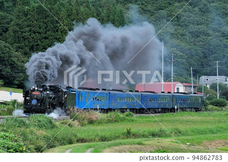 Road station SL Ginga going near Tono Kaze no Oka Road station SL Ginga going near Tono Kaze no Oka 94862783