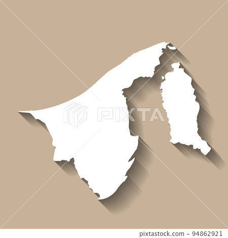 Brunei vector country map silhouette 94862921