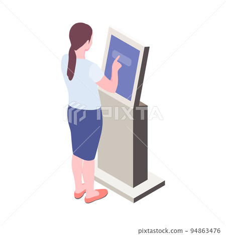 Information Kiosk Icon 94863476