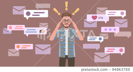 Flat Vector Conceptual Illustration of Fake News 94863789