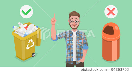 Vector Illustration of Plastic Sorting 94863793