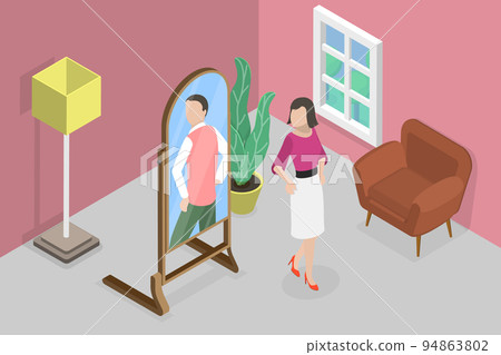 3D Isometric Flat Vector Conceptual Illustration of Gender Identity 94863802