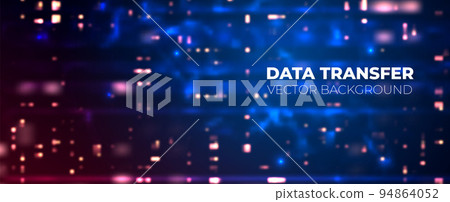 Vector futuristic technology background. Digital network concept. Data transmission Vector futuristic technology background. Digital network concept. Data transmission 94864052