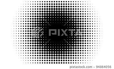 Halftone circle, duotone dot pattern on white background Halftone circle, duotone dot pattern on white background 94864056