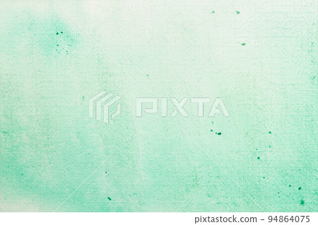 Watercolor stains, strokes of green shades. Abstract watercolor background. Delicate shades, paper texture 94864075