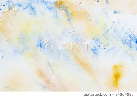 Abstract hand drawn pastel background. Watercolor on paper texture Abstract hand drawn pastel background. Watercolor on paper texture 94864083