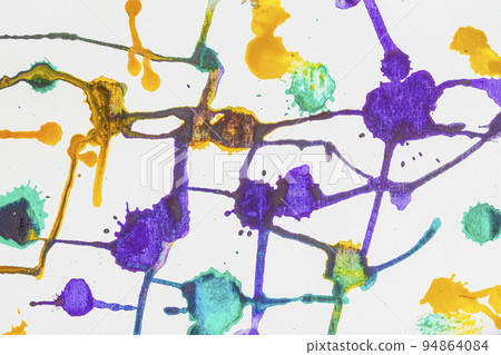 Abstract hand painted background, vivid blurry spots, bright blots Abstract hand painted background, vivid blurry spots, bright blots 94864084
