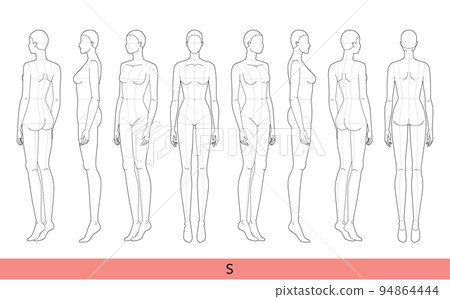 Fashion Figure Front And Back