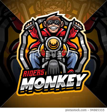 Riders monkey esport mascot logo design Riders monkey esport mascot logo design 94865333