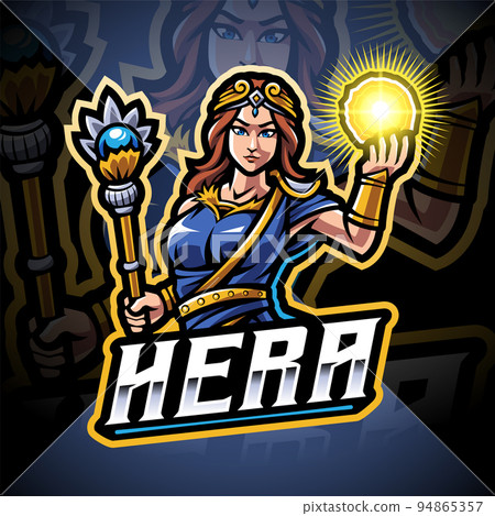 Hera esport mascot logo design 94865357