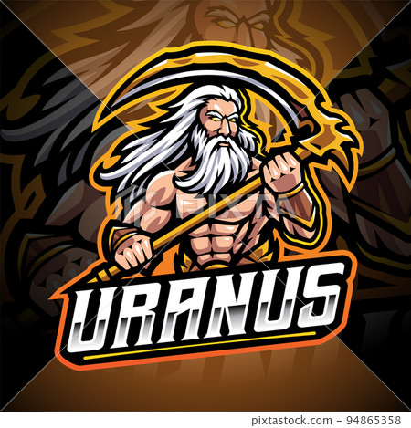 Uranus god esport mascot logo design 94865358