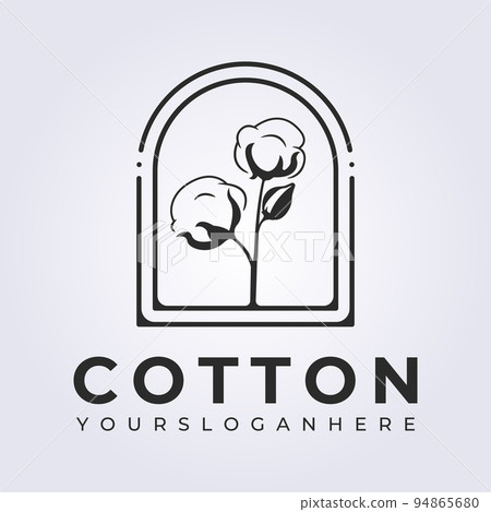 badge cotton farm natural product logo vector illustration design badge cotton farm natural product logo vector illustration design 94865680