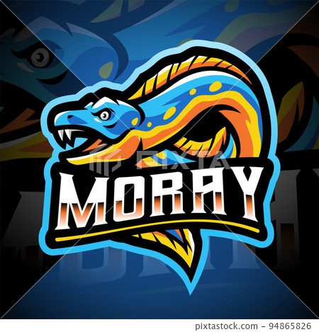 Moray esport mascot logo design 94865826