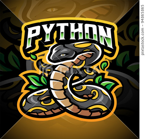 Python esport mascot logo design 94865865