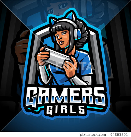 Gamer girls esport mascot logo 94865891