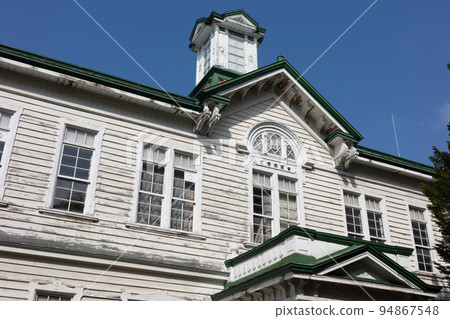 Very old and beautiful building of Hokkaido University in Sapporo, Hokkaido, Japan 94867548