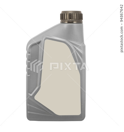 Plastic Bottle Of Motor Oil isolated on white background 94867642