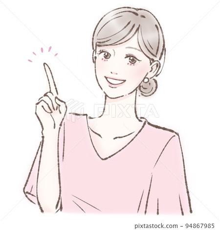 Female illustration material Female illustration material 94867985