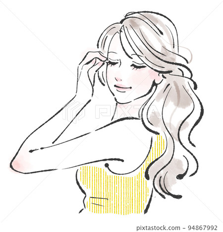 Female illustration material Female illustration material 94867992