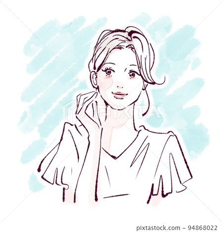 Female illustration material Female illustration material 94868022